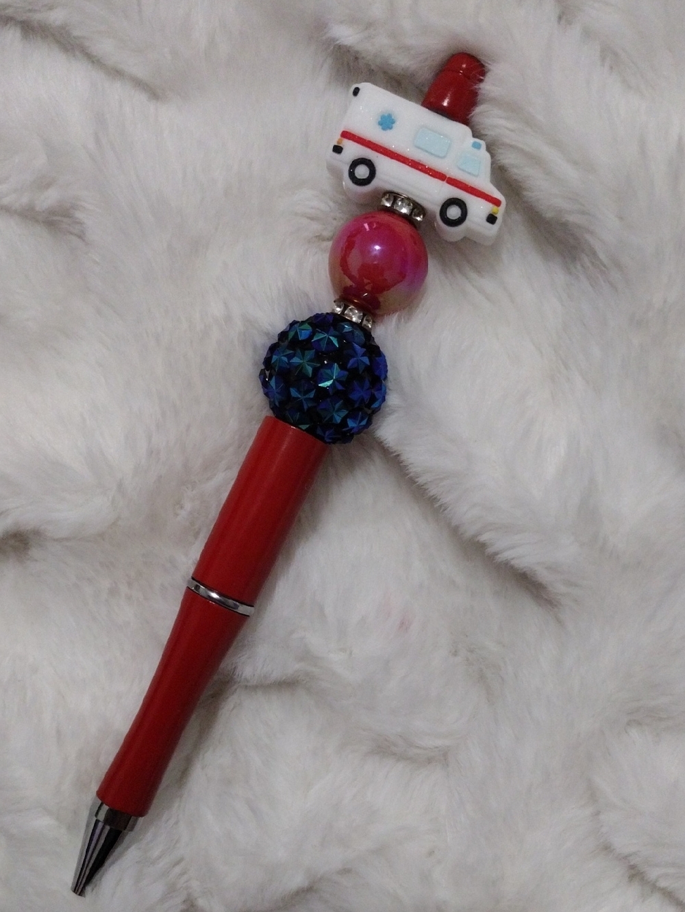Red Ambulance 🚑 Pen Handcrafted